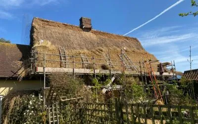 Suffolk Rethatching with Long Straw
